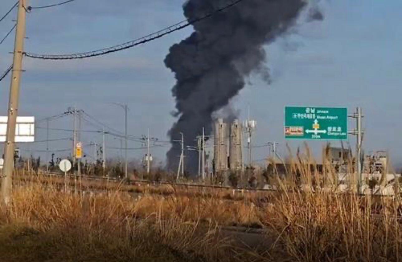 Accidente de un avión en el aeropuerto de Muan, Corea del Sur.