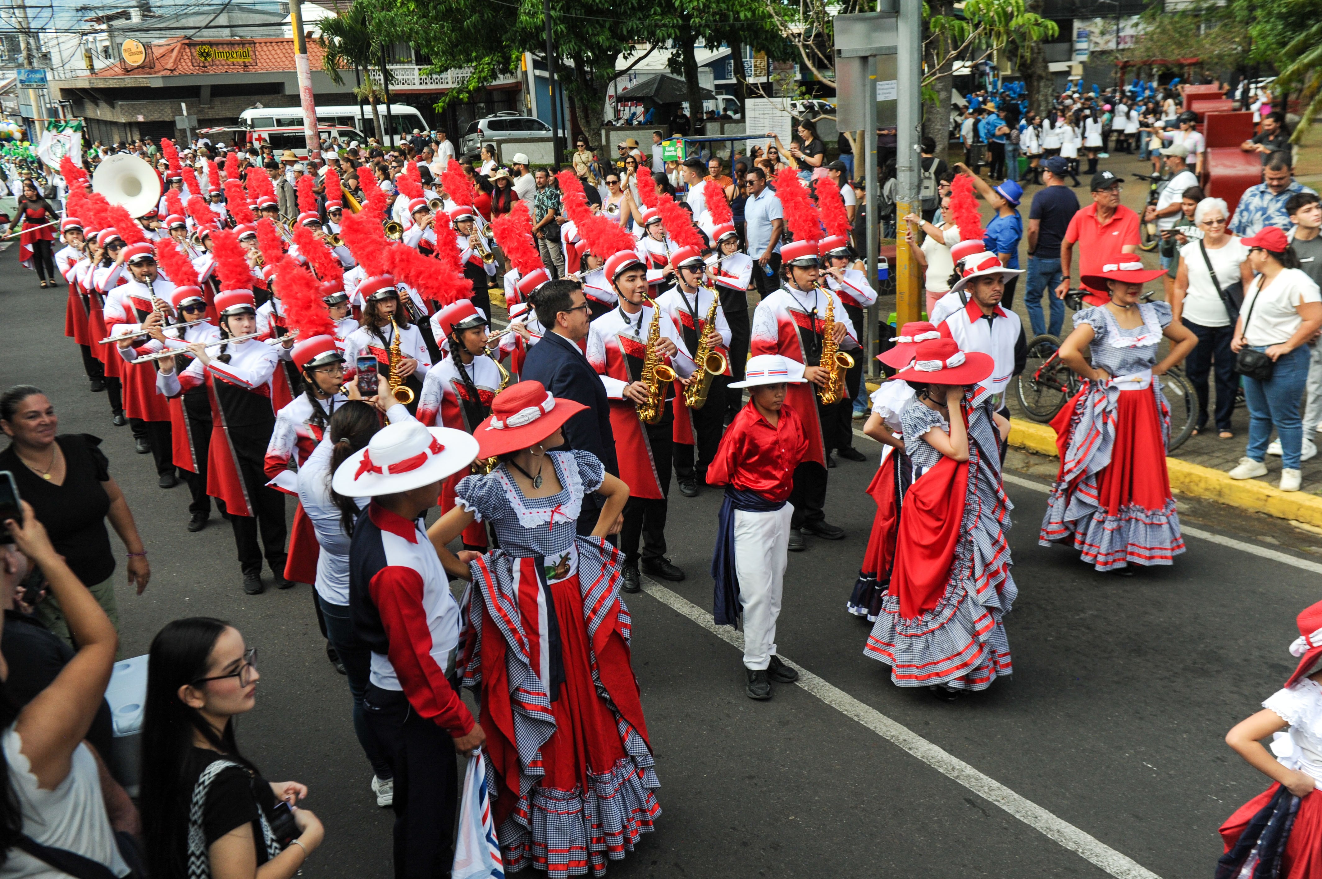 Actos de conmemoración de los 170 años de la Batalla de Rivas, en el parque Juan Santamaría, en Alajuela, este 11 de abril.
