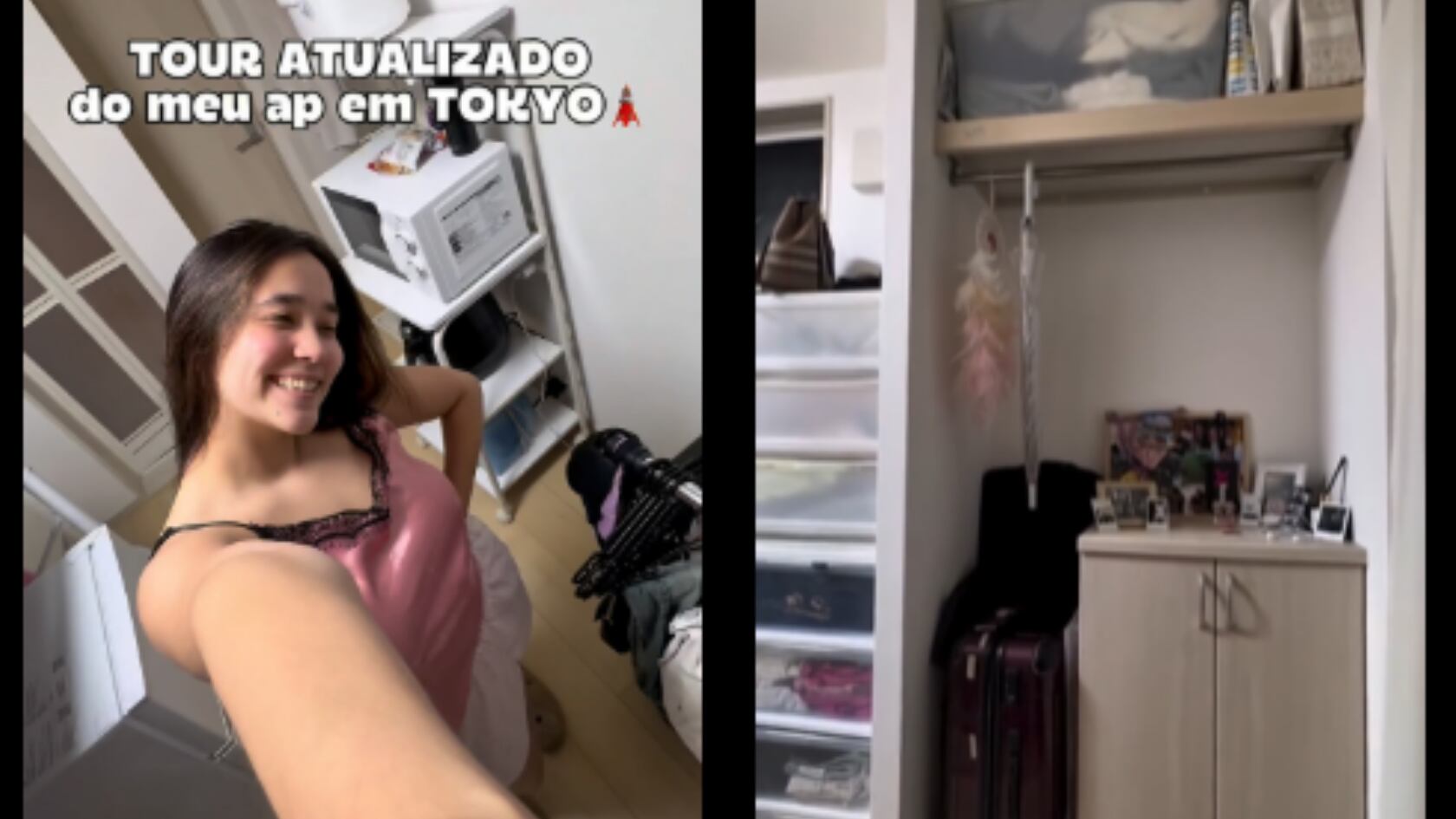 Un apartamento de 14 m² en Japón generó curiosidad global tras ser mostrado por una joven brasileña en redes sociales.