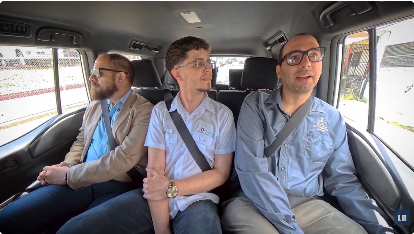 Jeffrey Cervantes, director del Cosevi, Cristopher Campos, de la aseguradora Qualitas y Arturo Steinvorth, del Centro para la Sostenibilidad Urbana participaron de este foro.