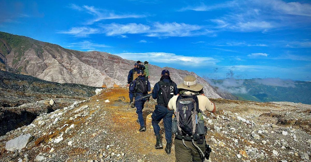 El operativo se llevó a cabo el pasado 25 de julio en el volcán Poás. (Foto: MSP)