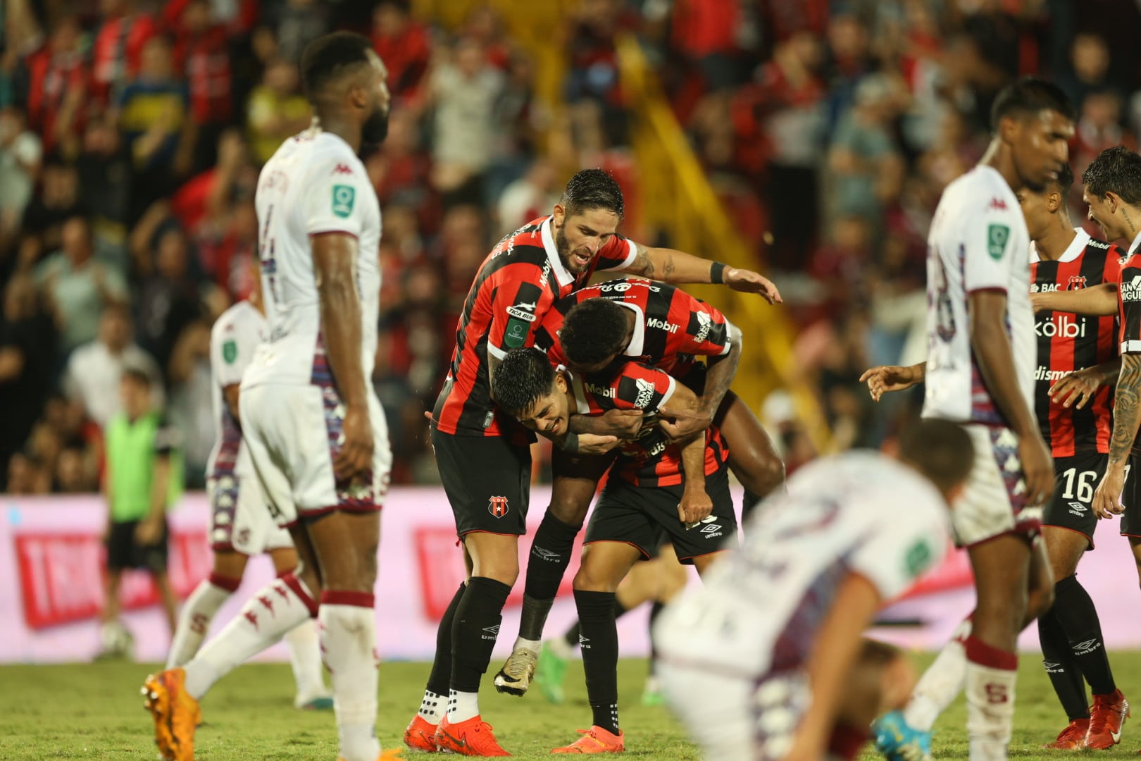 22/05/2024, Alajuela, Estadio Alejandro Morera Soto, partido de ida de la final del torneo de clausura 2024 entre Liga Deportiva Alajuelense y el Deportivo Saprissa.