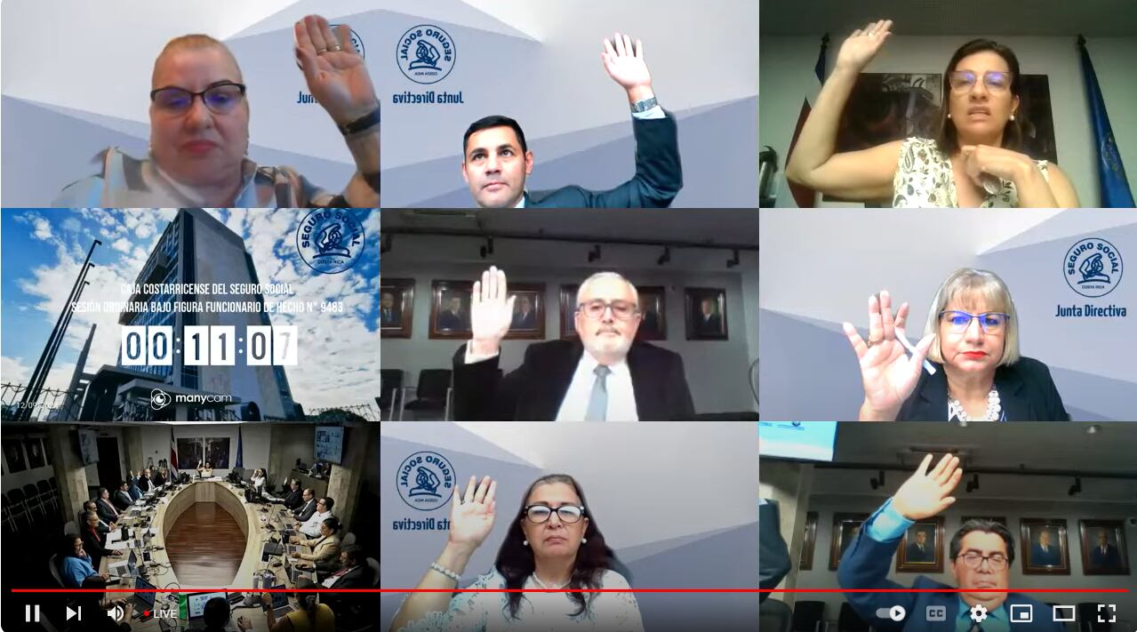 La prórroga del fideicomiso se dio de forma unánime.
Fotografía: Captura de pantalla