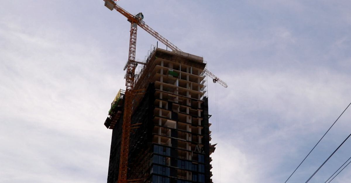 En la imagen la construcción del desarrollo