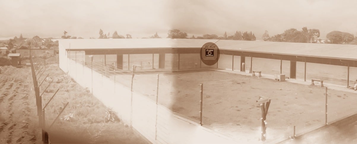 Campo de detención ubicado en la avenida 10 de San José, frente al Cementerio Obrero.