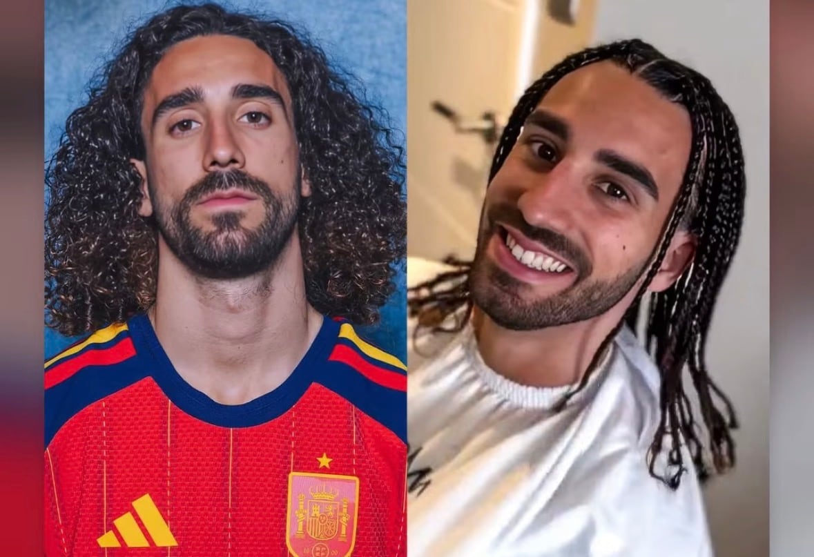 El antes y el después de Marc Cucurella realmente evidencia un cambio total. ¿Cuál le luce más?