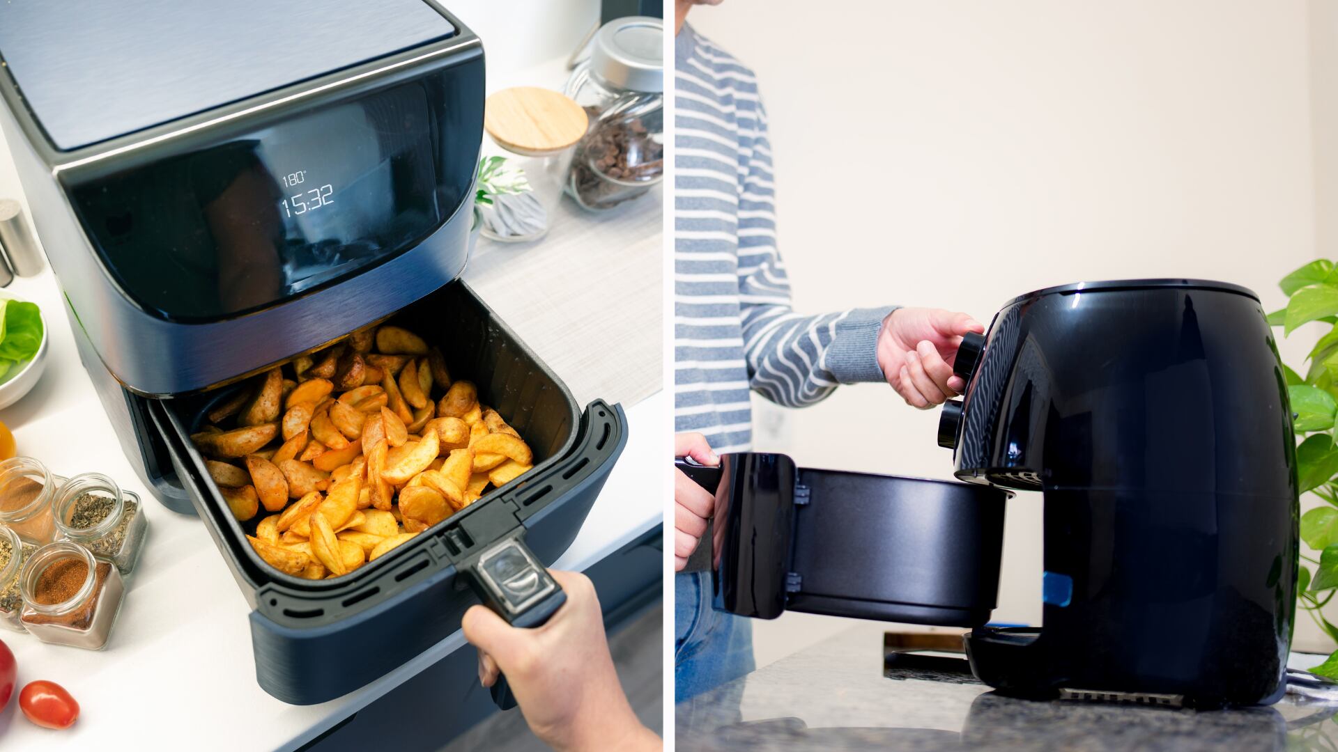 Método químico con percarbonato elimina grasa y olores de la freidora de aire en 15 minutos sin usar abrasivos.