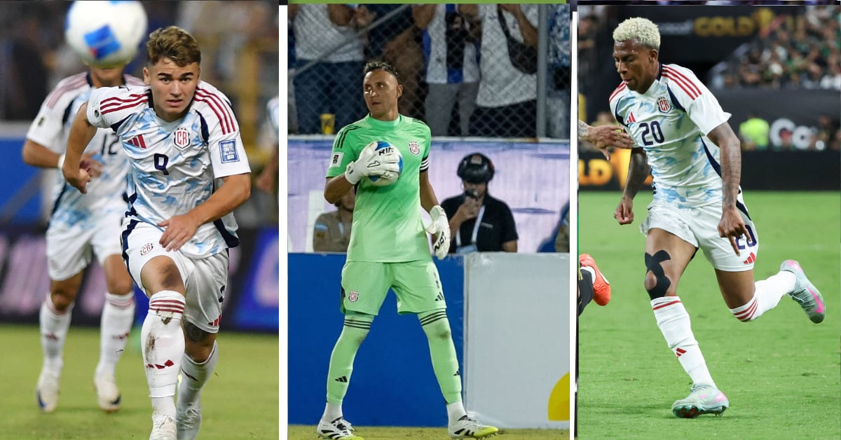 Manfred Ugalde, Keylor Navas y Josimar Alcócer, figuras de la Selección de Costa Rica en su camino hacia el Mundial 2026.