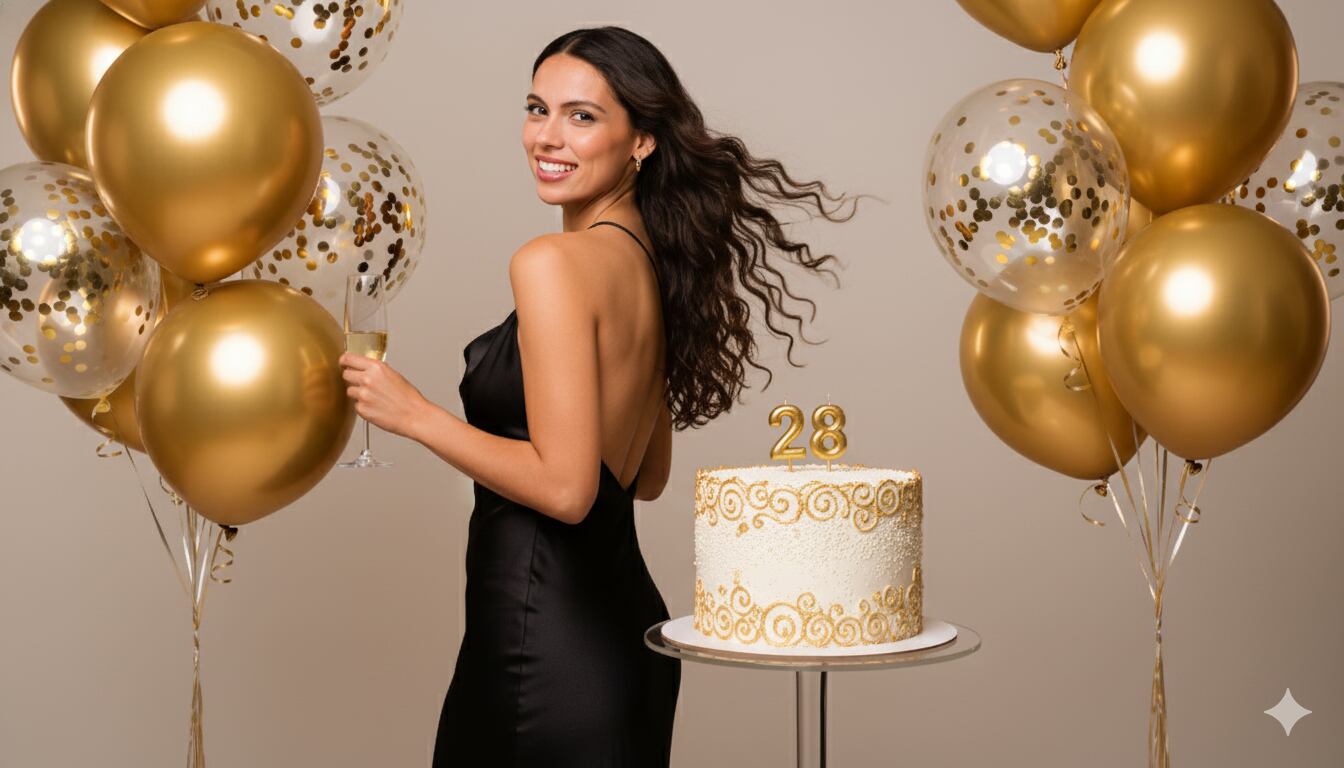 Aprenda a usar prompts detalhados no Gemini para criar fotos de aniversário com estilo profissional e visual atrativo para redes sociais.