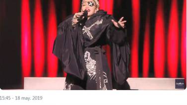 (Video) Madonna arregla su actuación desafinada en Eurovision