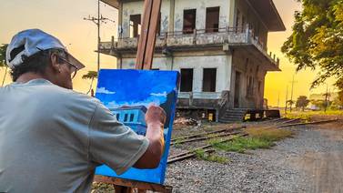 Exposición lo invita a revivir la historia de los trenes ticos a través de pinturas