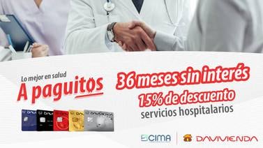 Davivienda y Hospital CIMA San José se unen para ofrecer servicios de salud de alta calidad con facilidades de pago
