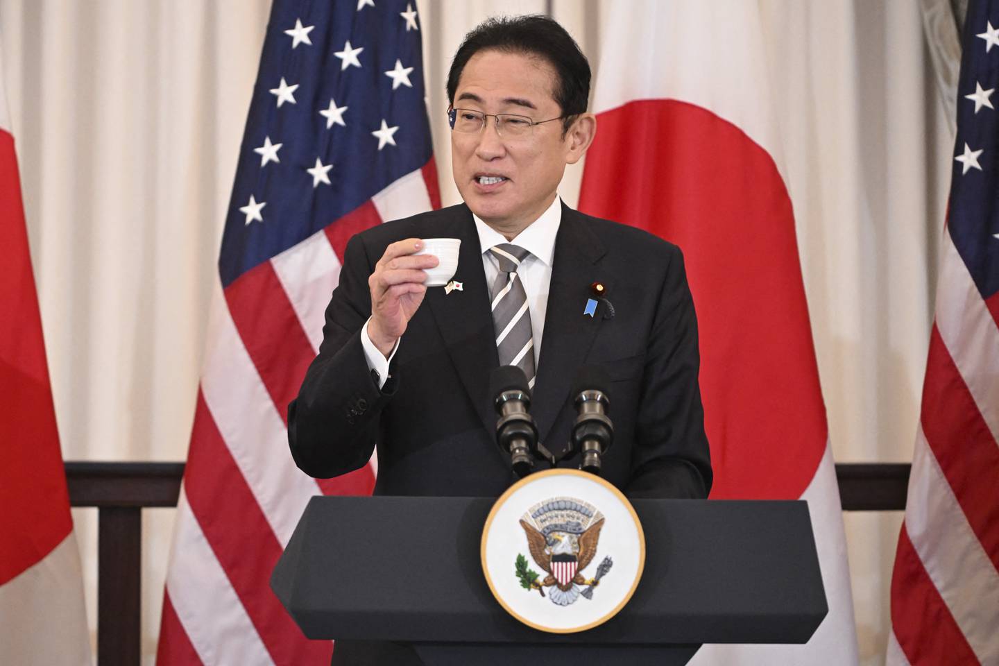 El primer ministro japonés, Fumio Kishida, pronunció un discurso ante el Congreso estadounidense durante su visita oficial a Estados Unidos.