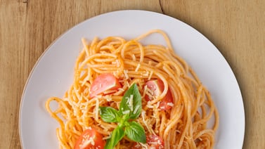 Spaguetti de alverja con proteína vegetal