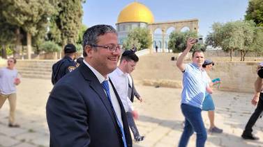 Ministro de Israel visita explanada de las Mezquitas y Palestina lo ve como una ’provocación’