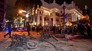 Terrorismo sorprende a  Tailandia y deja al menos 18 fallecidos