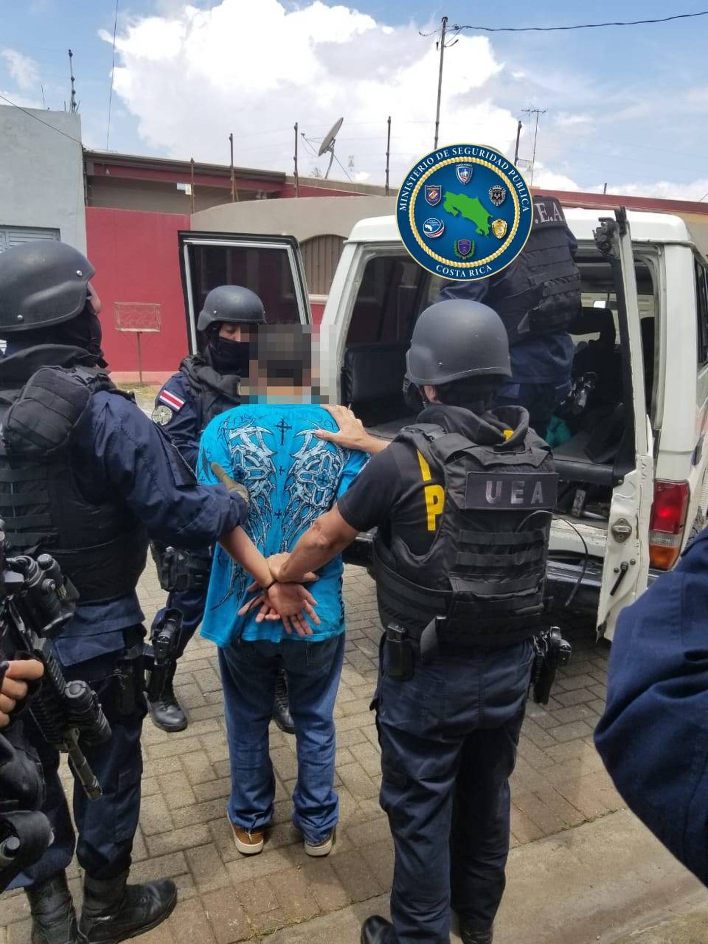 Detienen en San Pablo de Heredia a sospechoso por el homicidio de Luany Salazar. Foto MSP.