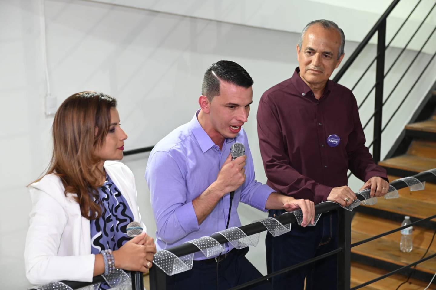 04/02/2024, San José, Casa de campaña del partido Juntos, llegada del nuevo alcalde del cantón central de San José Diego Miranda.