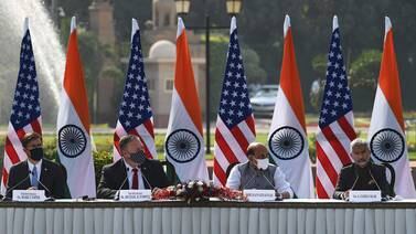 Estados Unidos e India forjan ‘frente común’ contra ‘agresión’ de China