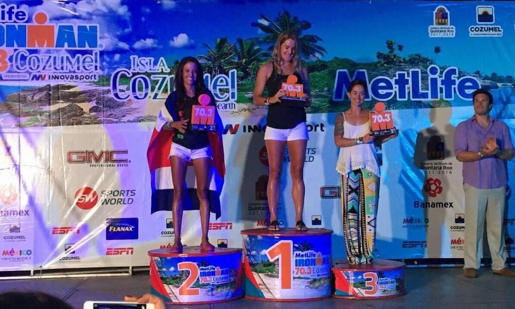Patricia Mora obtuvo el segundo lugar en la competencia de triatlón femenino Ironman 70.3 realizado en Cozumel, México, en el año 2015. Actualmente se prepara para participar en un certamen en Italia. Cortesía