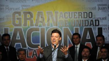 Santos llega hoy como  favorito a elección presidencial colombiana