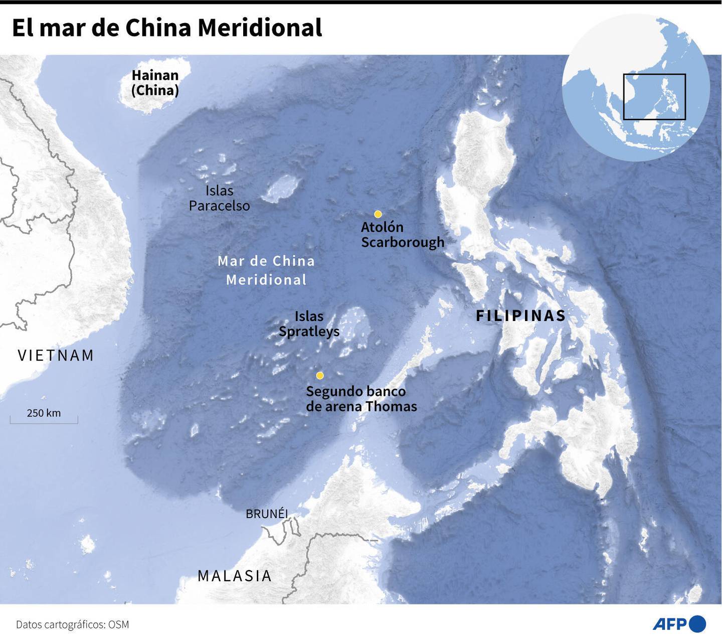 El conflicto sobre el mar de China Meridional se agudizó a finales de 2020 y mediados de 2021