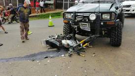 Dos motociclistas mueren debido a choques ocurridos en Cartago y Siquirres  
