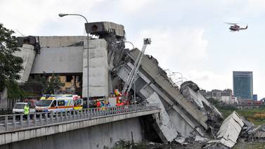 Italia conmovida por desplome de  puente ‘enfermo’ en la ciudad de Génova  
