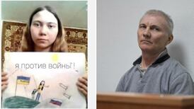 Padre ruso condenado a prisión después de que su hija hiciera un dibujo contra la guerra de Ucrania