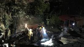 Incendio consume dos casas en Tuetal norte de Alajuela
