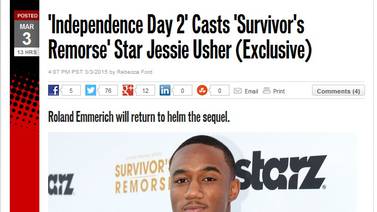 Película 'El Día de la Independencia 2' será protagonizada por Jessie Usher