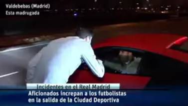 Aficionados golpearon vehículos de Gareth Bale y Jesé Rodríguez 