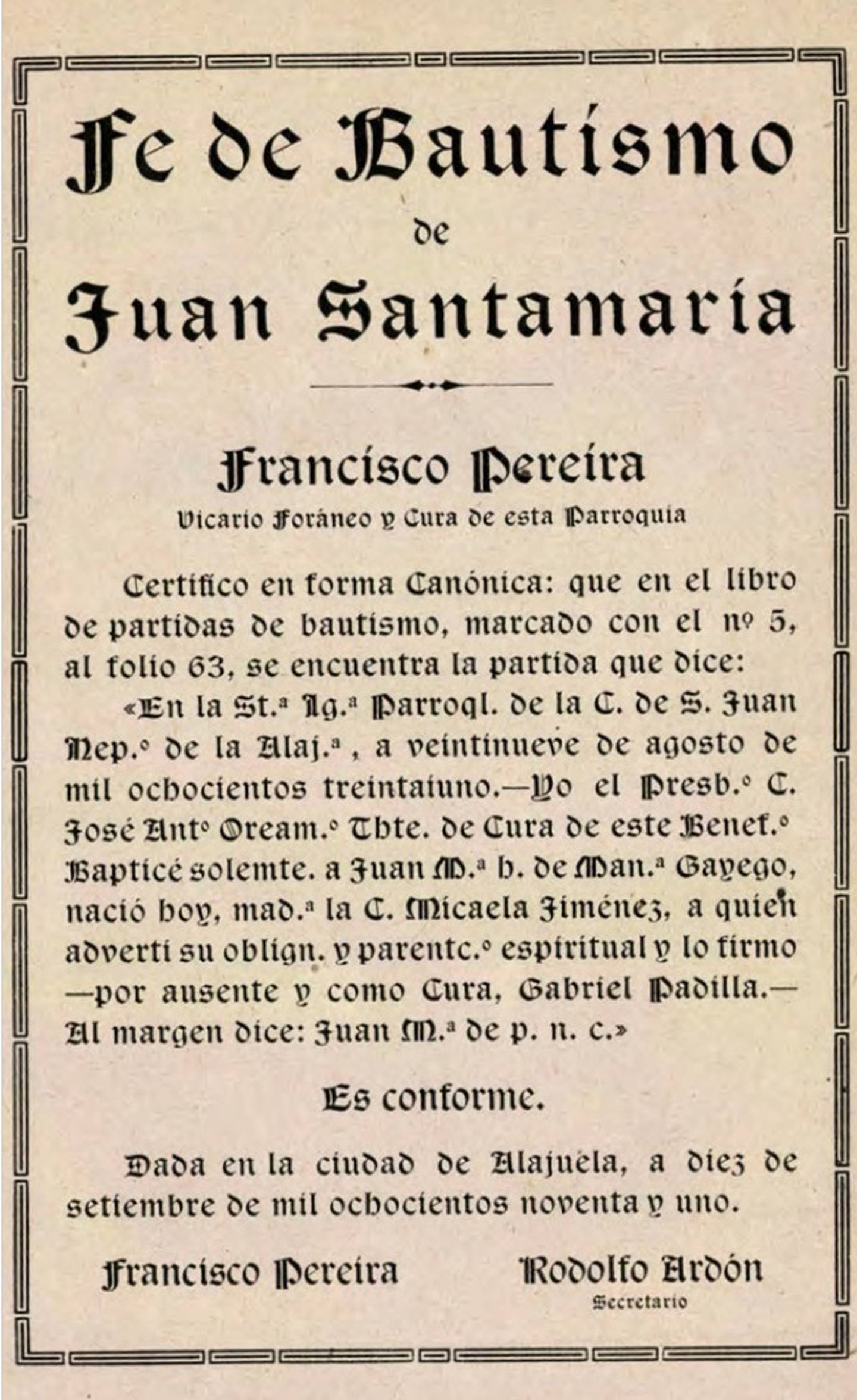 El investigador, Ronald Castro, al conmemorarse 165 años de la batalla de Rivas, el 11 de abril del 2021, nos revela detalles del héroe Juan Santamaría