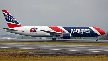 Avión de los New England Patriots que vale $190 millones aterrizó en Costa Rica