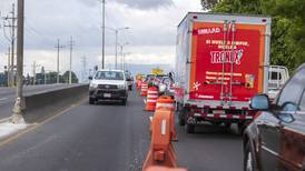 Peajes de autopista General Cañas se mantendrán a pesar de las presas por obras en Firestone