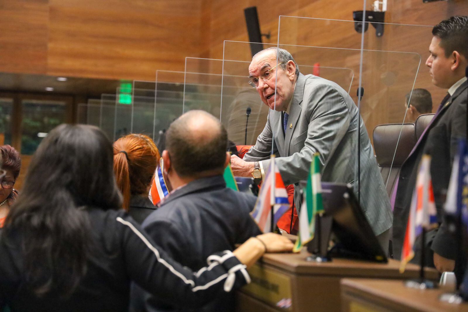 Rodrigo Arias, presidente de la Asamblea Legislativa, llamó a respetar la división de poderes. Foto: Cortesía PLN