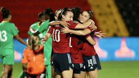 Selección Femenina de Costa Rica se desahogó con 11 goles en dulce reencuentro con el triunfo
