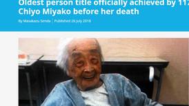 A los 117 años, muere la persona más vieja del planeta