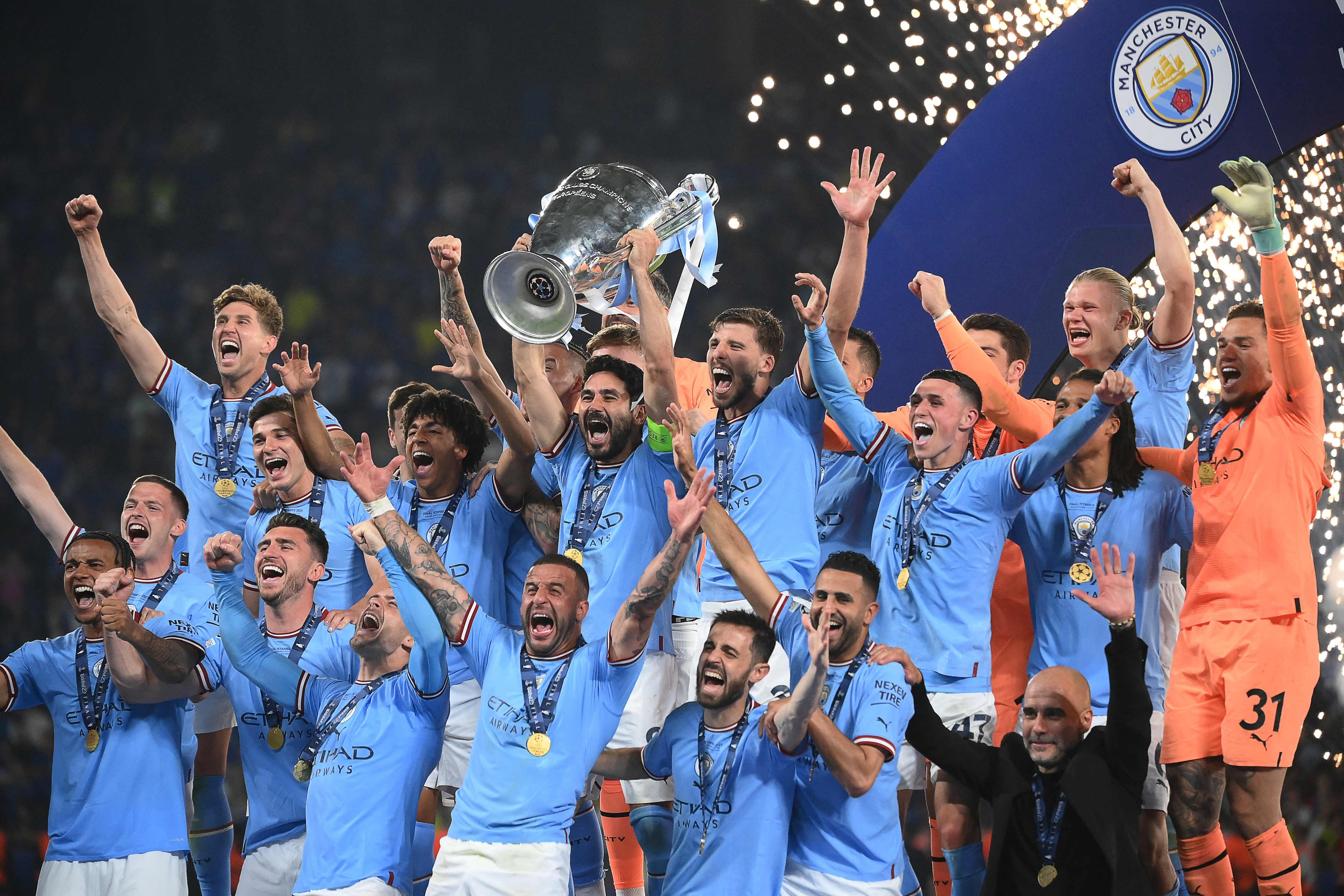 Vea al Manchester City celebrar su Champions cantando ‘Wonderwall’, de Oasis