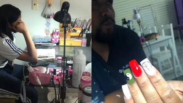 La historia que conmovió a TikTok: Papá se convierte en modelo de uñas para su hija 