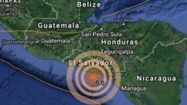 Sismo de magnitud 5,7 mueve Nicaragua sin víctimas ni daños