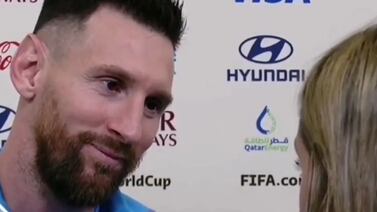 Una periodista dejó atónito a Lionel Messi 