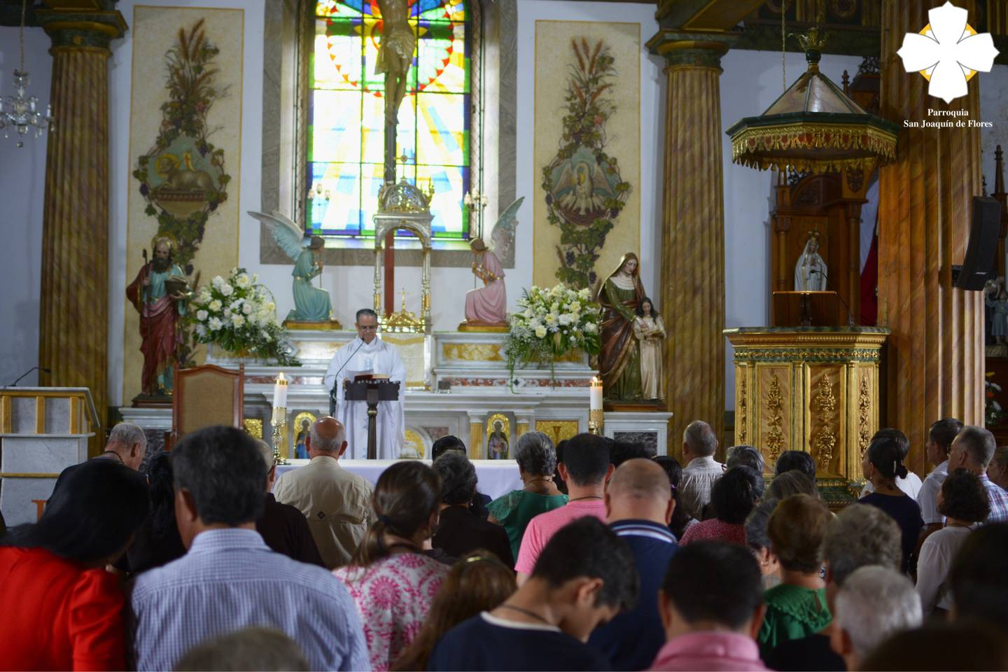 La Parroquia San Joaquín de Flores celebra por todo lo alto a su patrono. Facebook.